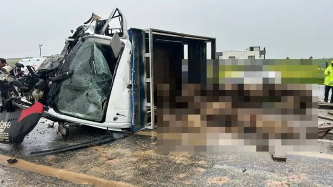 Koyun Yüklü Kamyonet ile Otomobil Çarpıştı: 2 Ölü, 3 Yaralı