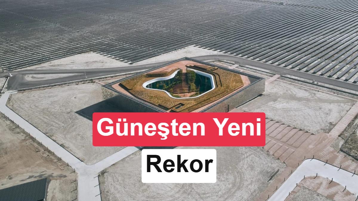 Türkiye, güneşten elektrik üretiminde yeni rekora imza attı