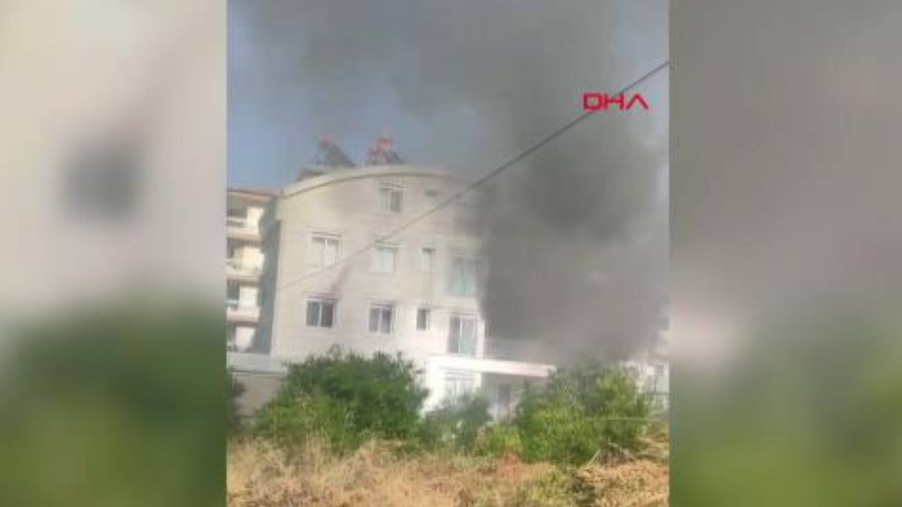 Antalyada apartmanda yangin yurttaslar tahliye edildi cRpMEtzO