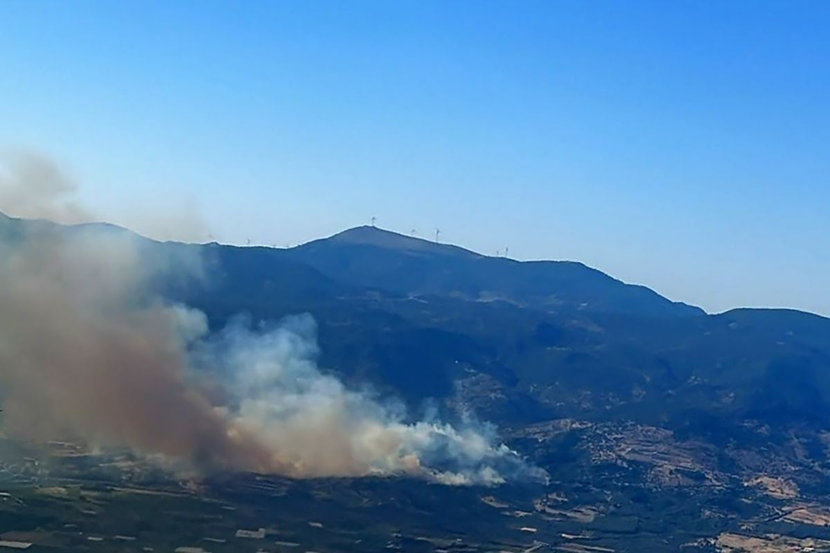 İzmir’de tarım alanında başlayan yangın makilik alana sıçradı Img